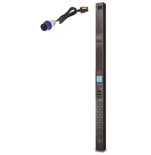 APC PDU 2G - mért, kapcsolt - 0U - függőleges - 8 váltóáramú kimenet - C13 csatlakozó, C19 csatlakozó - áram, teljesítmény, feszültség AP8958