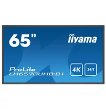 Iiyama LH6570UHB-B1 - Digital signage flat panel - 163.8 cm (64.5") - VA - 3840 x 2160 pixels - 24/7