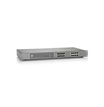 LevelOne 16-Port Gigabit PoE Switch - 802.3at/af PoE - 500W - Unmanaged - Gigabit Ethernet (10/100/1000) - Full duplex - Power over Ethernet (PoE) - Rack mounting