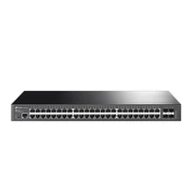 TP-LINK JetStream 48-Port Gigabit L2+ Managed Switch with 4 10GE SFP+ Slots - Managed - L2+ - Gigabit Ethernet (10/100/1000) - Rack mounting - 1U TP-LINK JetStream 48-Port Gigabit L2+ Managed Switch with 4 10GE SFP+ Slots - Managed - L2+ - Gigabit Ethernet (10/100/1000) - Rack mounting - 1U