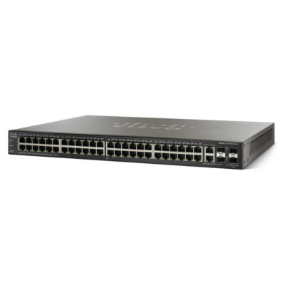 Cisco 500 Series SG 500-52 50x 10/100/1000 Mbit Rackmount Switch - 52-port 10/100/1000 - 4 Gigabit Ethernet (2 combo Gigabit Ethernet+ 2 1GE/5GE SFP)