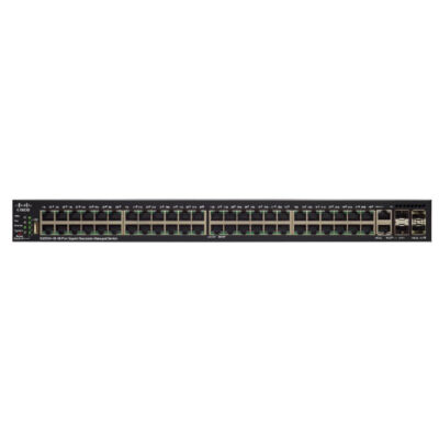 Cisco SF550X-48P - Felügyelt - L3 - Gyors Ethernet (10/100) - Power over Ethernet (PoE) - Rack-Einbau - 1U