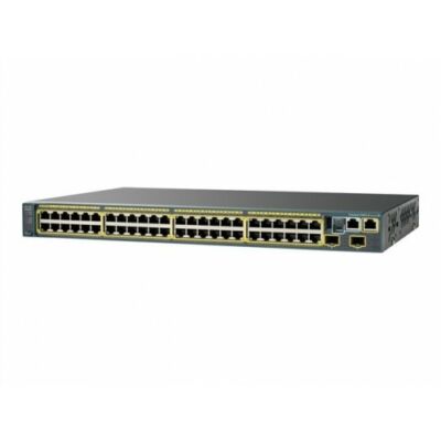 WS-C2960XR-48FPD-I Cisco Catalco 2960XR-48FPD-I kapcsoló - L3 - felügyelt - 48 x 10/100/1000 (PoE +) + 2 x SFP + - asztali, rackre szerelhető - PoE + (740 W)