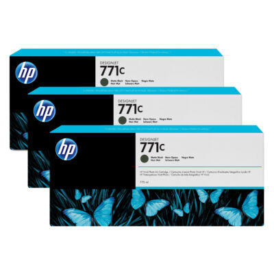 HP 771C - Eredeti - Pigment alapú tinta - Matt fekete - HP - HP DesignJet Z6200 fotónyomtató sorozat - HP DesignJet Z6610 fotónyomtató - HP