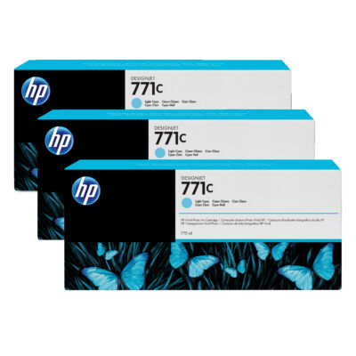 HP 771C - Eredeti - Pigment alapú tinta - Világos ciánkék - HP - HP DesignJet Z6200 fotónyomtató sorozat - HP DesignJet Z6610 fotónyomtató - HP 