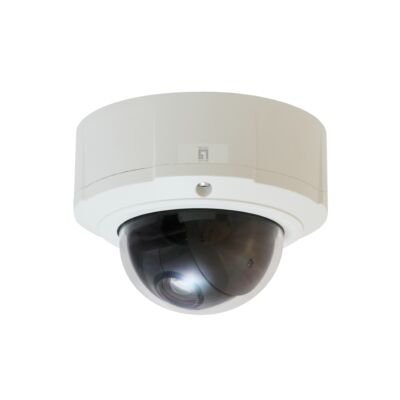 LevelOne HUBBLE PTZ Dome IP hálózati kamera - 3 megapixeles - 802.3af PoE - 10X optikai zoom - kétirányú audio - beltéri / kültéri - IP biztonsági kamera - outd