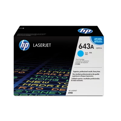 HP 643A - 10000 oldal - cián - 1 db Q5951A