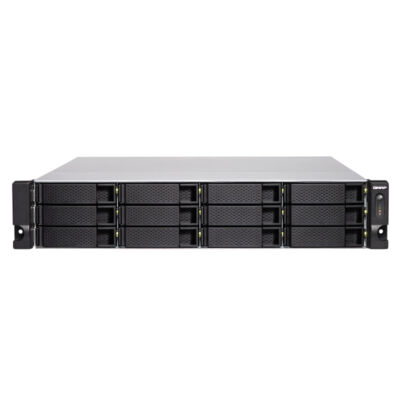 QNAP TS-1283XU-RP - HDD, SSD - Soros ATA III - 2,5,3,5 - 0,1,5,6,10,50,60, JBOD - FAT32, HFS +, NTFS, ext3, ext4 - 3,3 GHz TS-1283XU -RP-E2124-8G