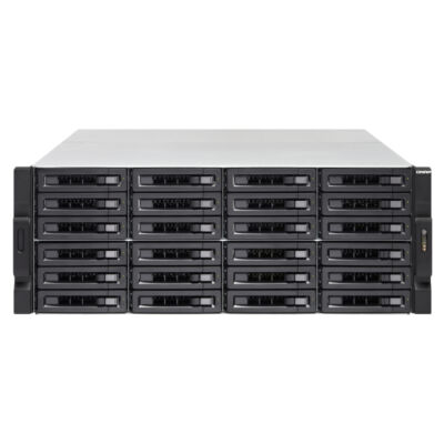 QNAP TVS-2472XU-RP - HDD, SSD - Soros ATA III - 2,5,3,5 - 0,1,5,6,10,50,60, JBOD - FAT32, NTFS, exFAT, ext3, ext4 - 3 GHz-es TVS-2472XU -RP-I5-8G