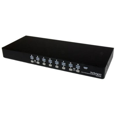 StarTech.com 16 portos 1U állványos USB KVM kapcsolókészlet OSD-vel és kábelekkel - VGA - 1920 x 1440 pixel - Fekete - Teljesítmény - 5 - 40 ° C - -20 - 60 ° C SV1631DU