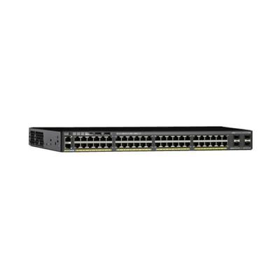 WS-C2960X-48FPS-L katalizátor 2960-X, 48 x 10/100/1000 Ethernet, 4 x SFP, APM86392 600MHz kétmagos, DRAM 512MB, Flash 128MB, PoE 740W, LAN Base Cisco WS