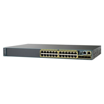 WS-C2960X-24PD-L 24 x 10/100/1000 Ethernet, 2 x SFP +, APM86392 600MHz kétmagos, DRAM 512MB, Flash 128MB, PoE 370W, LAN alap