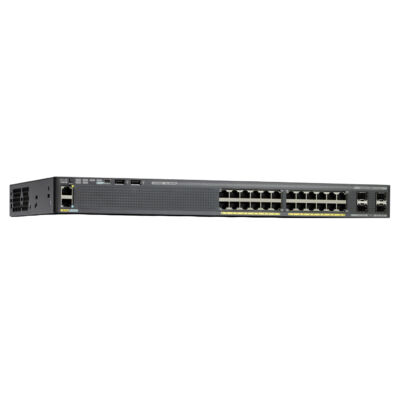 Cisco WS-C2960X-24PS-L Cisco Catalyst 2960-X Managed L2/L3 Gigabit Ethernet (10/100/1000) Power over Ethernet (PoE) Black switch