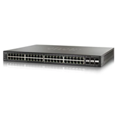 Cisco Small Business 500X Series Switch - 48-Ports + 4 SFP+ uplink ports - Gigabit - Power over Ethernet - Layer 3 - Managed - Stackable - Managed - L2/L3 - Gigabit Ethernet (10/100/1000) - Power over Ethernet (PoE) - Rack mounting