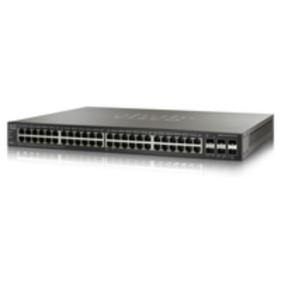 Cisco Small Business 500X Series Switch - 48-Ports + 4 SFP+ uplink ports - Gigabit - Power over Ethernet - Layer 3 - Managed - Stackable - Managed - L2/L3 - Gigabit Ethernet (10/100/1000) - Power over Ethernet (PoE) - Rack mounting