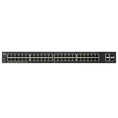 Cisco SG220-50P 50P Gigabit PoE Smart+ Switch - SG220-50P - 50x RJ-45 Gigabit Ethernet - 2x Gigabit RJ45/SFP combo