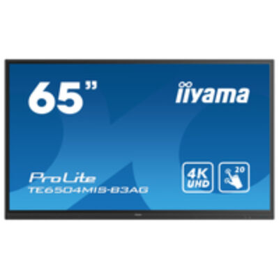 Iiyama TE6504MIS-B3AG - Interactive flat panel - 165.1 cm (65") - 3840 x 2160 pixels - Wi-Fi