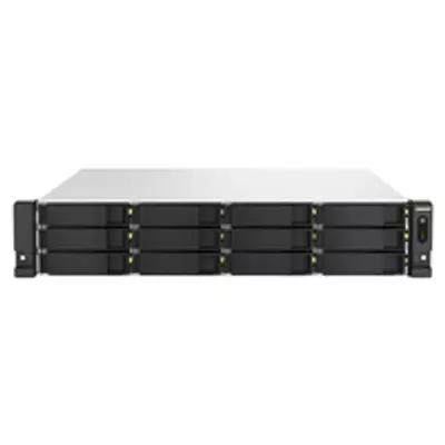QNAP TS-h1887XU-RP - NAS - Rack (2U) - Intel Xeon E - E-2334 - Black - White