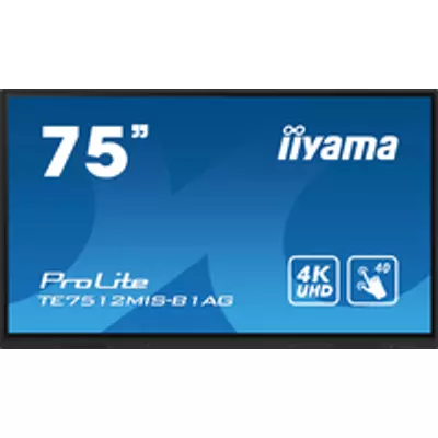 Iiyama PROLITE - Digital signage flat panel - 190.5 cm (75") - 3840 x 2160 pixels - Wi-Fi - 16/7
