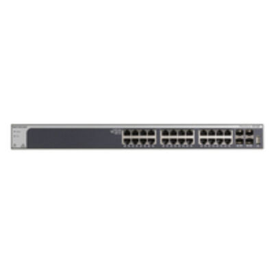 Netgear 28-Port 10G Ethernet Smart Switch (XS728T) - Managed - L2+/L3 - 10G Ethernet (100/1000/10000) - Full duplex - Rack mounting