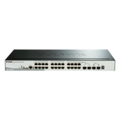 D-Link DGS-1510-28P - Managed - L3 - Gigabit Ethernet (10/100/1000) - Full duplex - Power over Ethernet (PoE) - Rack mounting