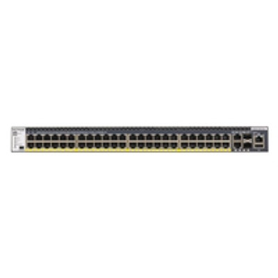 Netgear M4300-52G-PoE+ 550W PSU - Managed - L2/L3/L4 - Gigabit Ethernet (10/100/1000) - Power over Ethernet (PoE) - Rack mounting - 1U