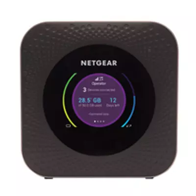 Netgear MR1100 - Cellular network router - Black - Portable - LCD - 6.1 cm (2.4") - Gigabit Ethernet
