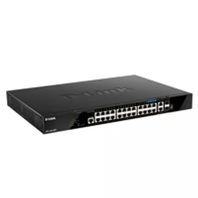 D-Link DGS-1520-28MP/E - Managed - L3 - Gigabit Ethernet (10/100/1000) - Power over Ethernet (PoE) - Rack mounting - 1U
