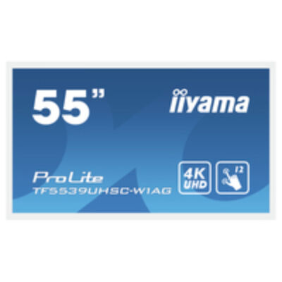 Iiyama ProLite TF5539UHSC-W1AG - 139.7 cm (55") - 3840 x 2160 pixels - 4K Ultra HD - LED - 8 ms - White