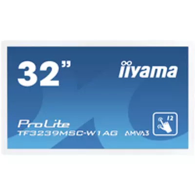 Iiyama ProLite TF3239MSC-W1AG - 80 cm (31.5") - 1920 x 1080 pixels - Full HD - LED - 8 ms - White