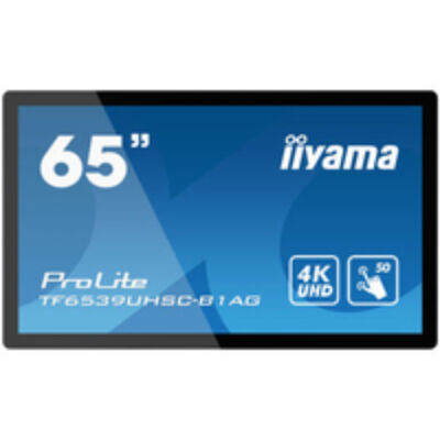 Iiyama TF6539UHSC-B1AG - 165.1 cm (65") - 1430.9 x 806 mm - 500 cd/m? - 16.78 million colours - 3840 x 2160 pixels - 4K Ultra HD