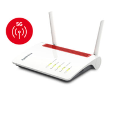AVM FRITZ!Box 6850 5G - Wi-Fi 5 (802.11ac) - Dual-band (2.4 GHz / 5 GHz) - Ethernet LAN - 3G - Black - Red - White - Tabletop router