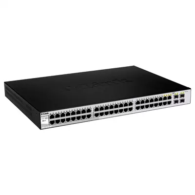 D-Link DGS-1210-48/E Web Smart DGS-1210-48 - Switch - managed - 48 x 10/100/1000+ 4 - Switch - 1 Gbps