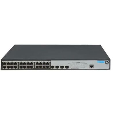 HP JG926 370W, 24x RJ-45 PoE+, 4x SFP 1000 Mbps  Hewlett Packard Enterprise 1920-24G-PoE+ (370W) Switch, Managed, L3, Gigabit Ethernet (10/100/1000), IEEE 802.3, Silver, SDRAM 