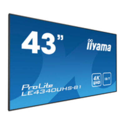 Iiyama LE4340UHS-B1 - 108 cm (42,5") - LED - 3840 x 2160 pixels - 350 cd/mÂ˛ - 4K Ultra HD - 16:9 LE4340UHS-B1