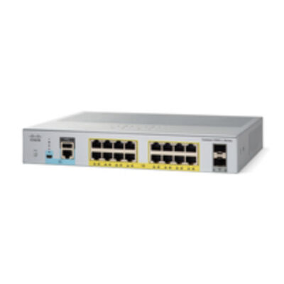 Cisco Catalyst 2960L-16PS-LL - Felügyelt - L2 - Gigabites Ethernet (10/100/1000) - Power over Ethernet (PoE) - Rackre szerelhető - 1U