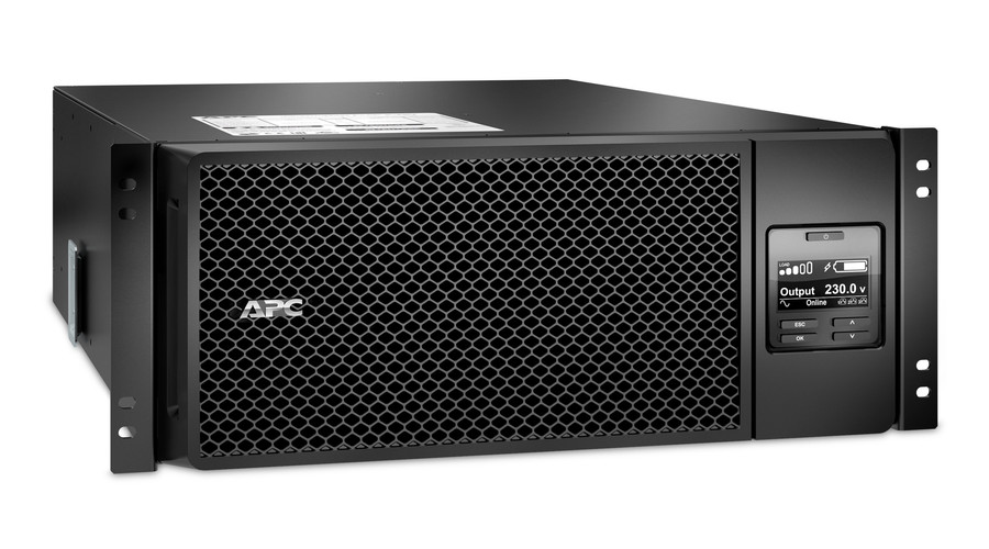 Image of SRT6KRMXLI APC Smart-UPS On-Line, 40 - 70, 3: 1, 50/60, C13 csatoló, C19 csatoló, RJ-45, lezárt ólomsav (VRLA) Smart-UPS SRT 6000VA RM 230V SRT6KRMX.