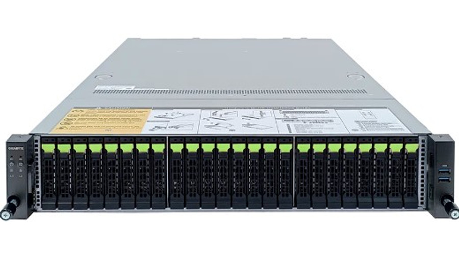 Image of Gigabyte R283-Z92 rev. AAE1 Rack Server 2U Sockel SP5 R283-Z92-AAE1 24xNVME - Server - AMD EPYC