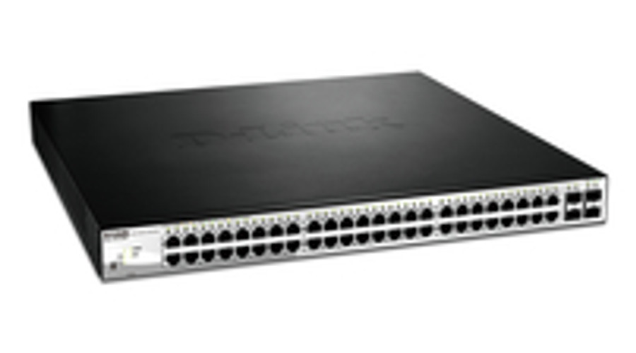 Image of D-Link DGS-1210-52MP - Managed - L2 - Gigabit Ethernet (10/100/1000) - Power over Ethernet (PoE) - Rack mounting - 1U