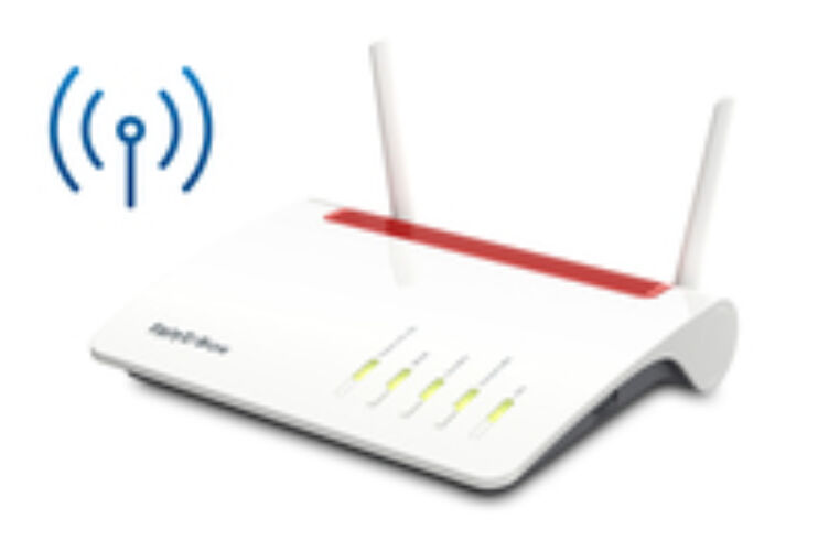 Image of AVM FRITZ!Box 6890 LTE - Wi-Fi 5 (802.11ac) - Dual-band (2.4 GHz / 5 GHz) - Ethernet LAN - 3G - Black - Red - White - Tabletop router