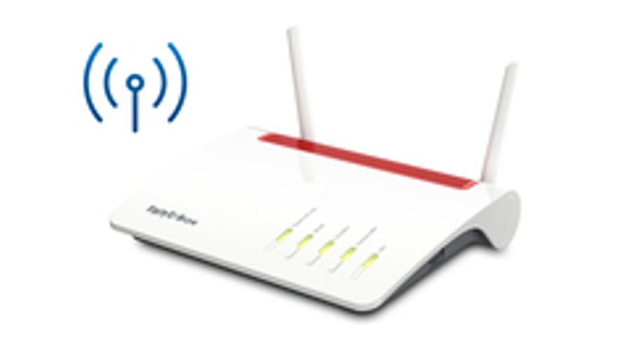 Image of AVM FRITZ!Box 6890 LTE - Wi-Fi 5 (802.11ac) - Dual-band (2.4 GHz / 5 GHz) - Ethernet LAN - 3G - Black - Red - White - Tabletop router