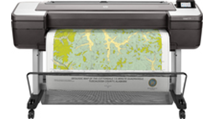 Image of HP Designjet T1700 44-in PostScript Printer - Thermal inkjet - 2400 x 1200 DPI - HP-GL/2 - PDF 1.7 - PostScript 3 - TIFF - URF - Cyan - Grey - Magenta - Matte black - Photo black - Yellow - 116 pph - 0.1%