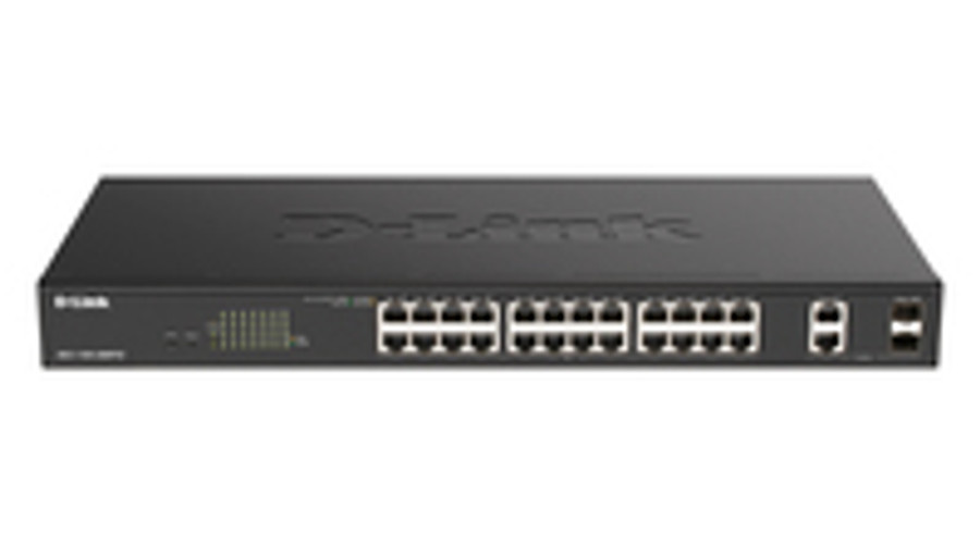 Image of D-Link DGS-1100-26MPV2 - Managed - L2 - Gigabit Ethernet (10/100/1000) - Full duplex - Power over Ethernet (PoE) - Rack mounting