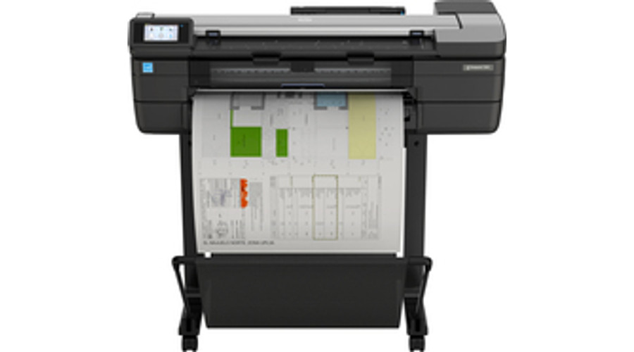 Image of HP Designjet T830 24-in Multifunction Printer - Inkjet - 2400 x 1200 DPI - CALS G4 - HP-GL/2 - HP-RTL - TIFF - URF - Cyan - Magenta - Matte black - Yellow - 2400 x 1200 DPI - Colour copying