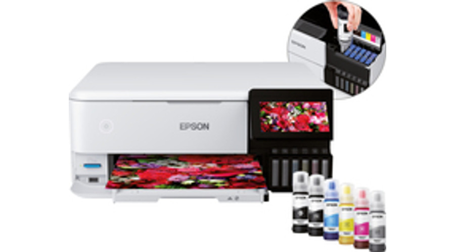 Image of Epson EcoTank ET-8500 - Inkjet - Colour printing - 5760 x 1440 DPI - Colour scanning - A4 - White C11CJ20401