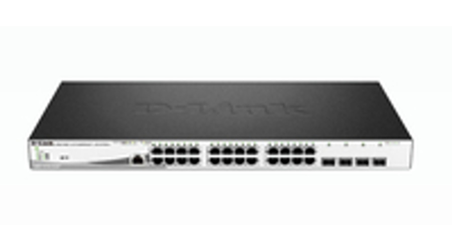 Image of D-Link DGS-1210-28MP/E - Managed - L2 - Gigabit Ethernet (10/100/1000) - Power over Ethernet (PoE) - Rack mounting - 1U