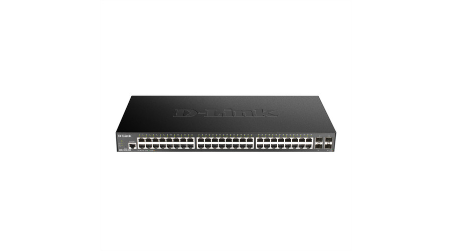 Image of D-Link DGS 1250-52X - Switch - Smart - 48 x 10/100/1000+ 4 10 Gigabit SFP+ - Switch - Fiber Optic