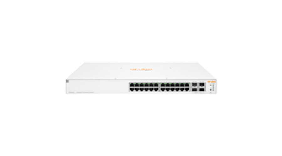 Image of HPE a Hewlett Packard Enterprise company Aruba Instant On 1930 24G Class4 PoE 4SFP/SFP+ 370W - Managed - L2+ - Gigabit Ethernet (10/100/1000) - Power over Ethernet (PoE) - Rack mounting - 1U