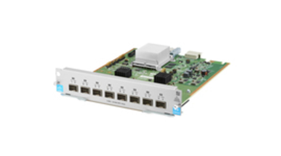 Image of HPE 8-port 1G/10GbE SFP+ MACsec v3 zl2 Module - 10 Gigabit - 1000,10000 Mbit/s - IEEE 802.3 - IEEE 802.3ab - IEEE 802.3ae - IEEE 802.3u - SFP+ - HP 5400R zl2