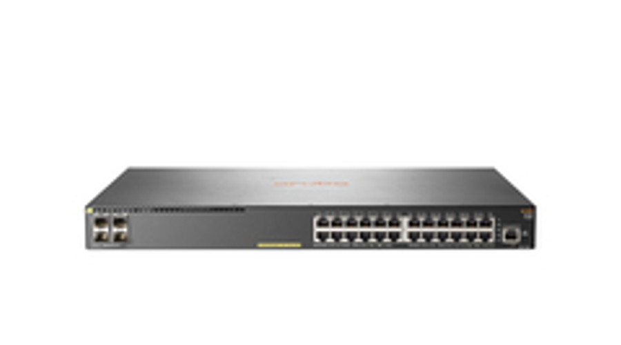 Image of HPE 2930F 24G PoE+ 4SFP - Managed - L3 - Gigabit Ethernet (10/100/1000) - Power over Ethernet (PoE) - Rack mounting - 1U